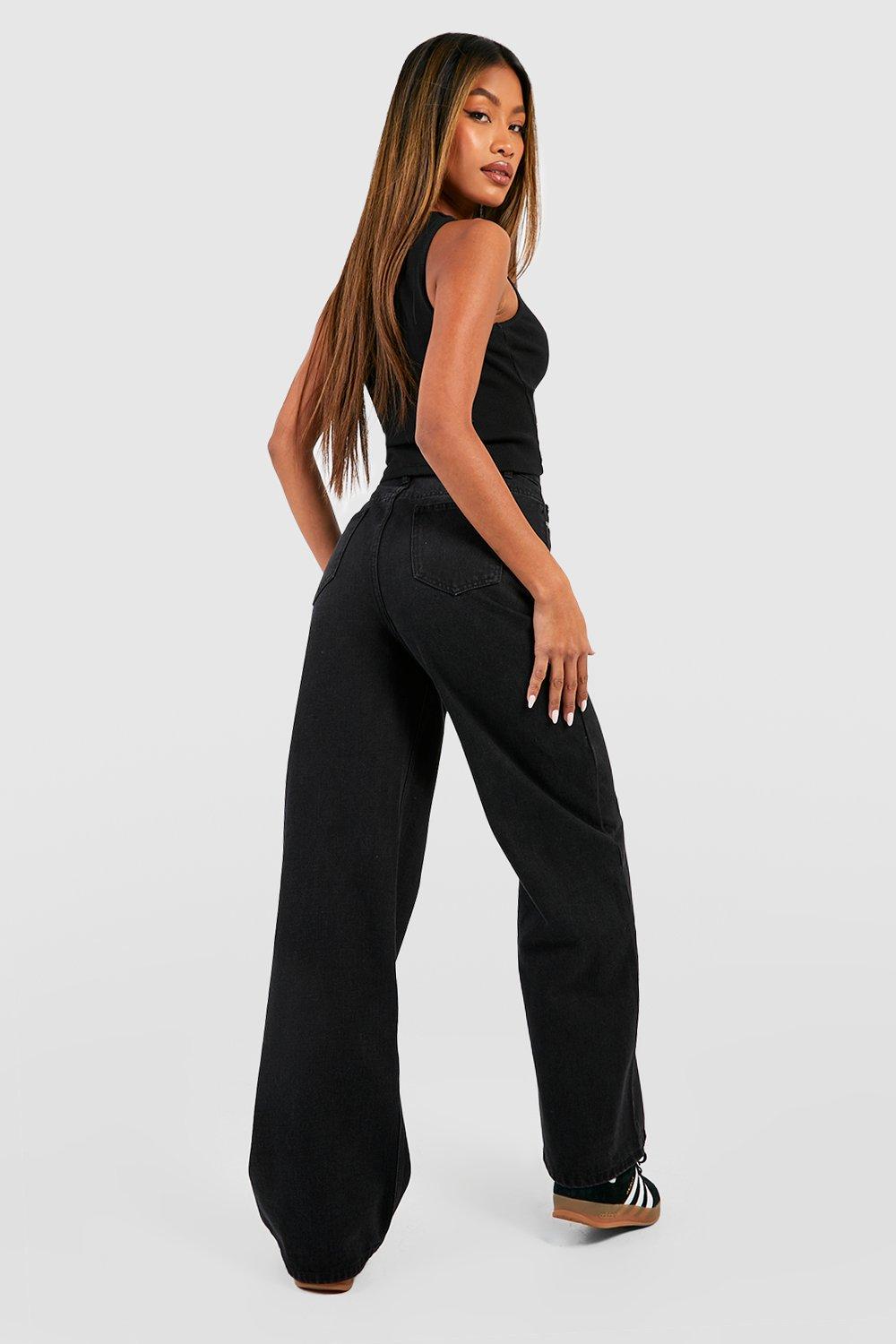 High waisted wide leg overalls cheap